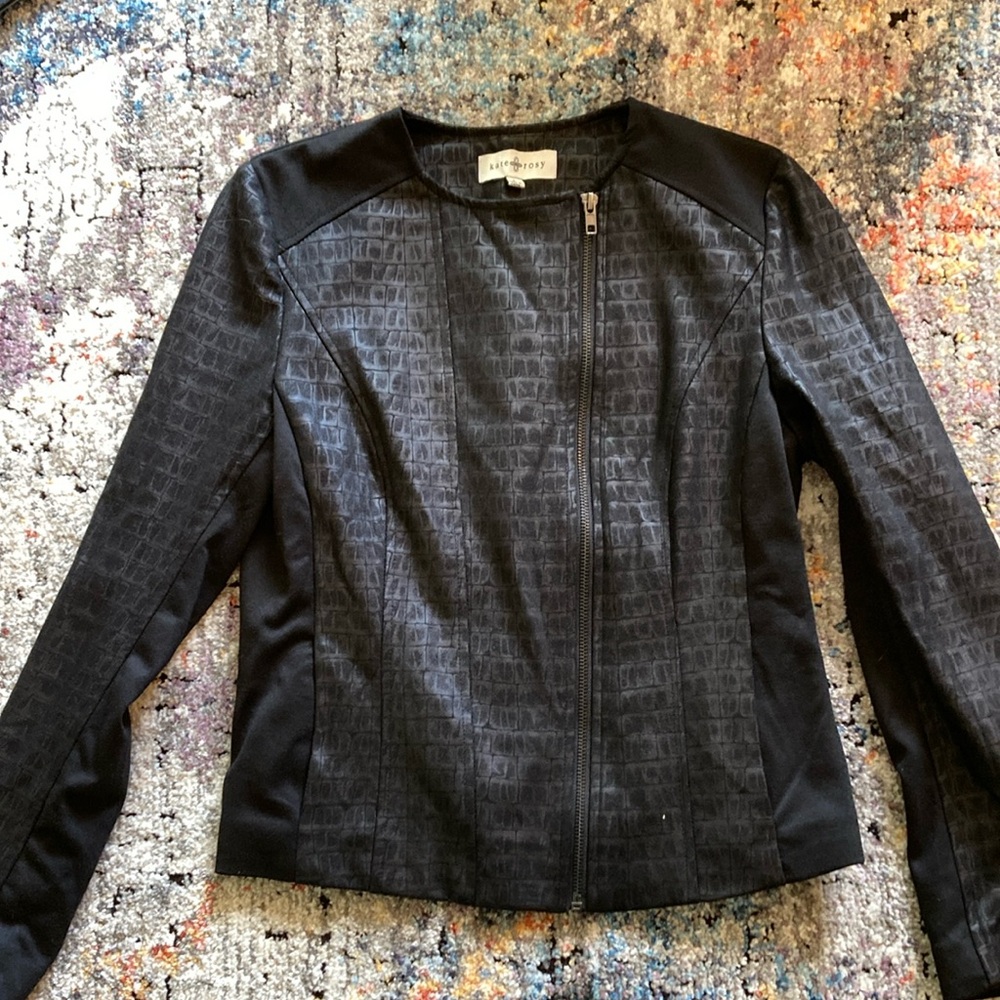 Kate Rosy Black Textured Blazer